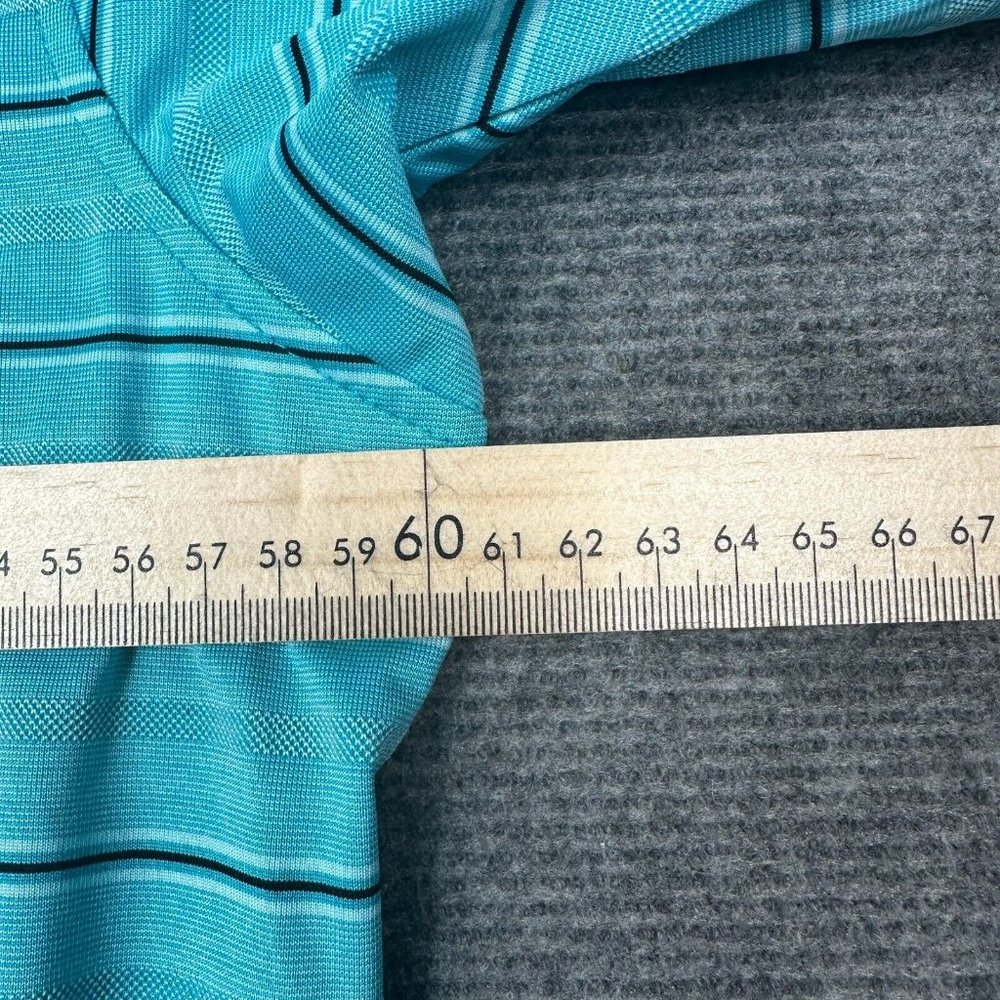 Princess Cruises Shirt Mens Extra Large XL Polo Blue Striped Lightweight Casual - Picture 8 of 9